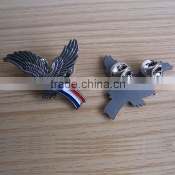 personalized antique silver USA eagle lapel pins