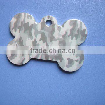 New Camouflage Print ID Pet Dog Cat Collar Charm Tag