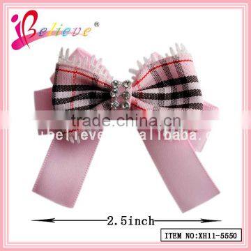 2.5" cheerleading bows wholesale ribbon bow for girls,cheerleading accessories with clip