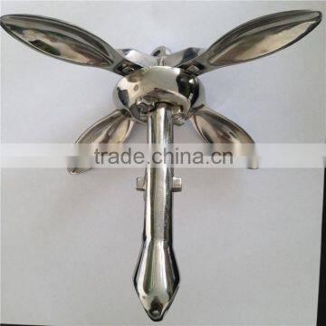 Stainless steel folding anchor marine boat hardware