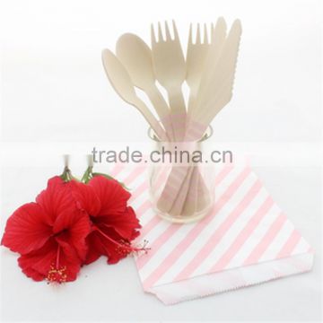 Professional Manufacturer of 6.5'' Disposable Flatware Wooden Spoons