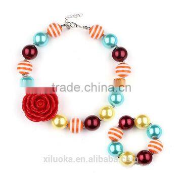 Alibaba online shop china latest design acrylic beads necklace