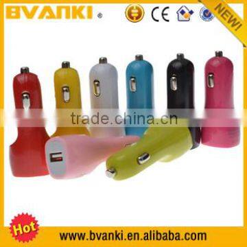 Car Batteries Online Phone Chargers Shenzhen Single Car Charger,Current Meter And Voltage One Port USB Car Charger For Sale