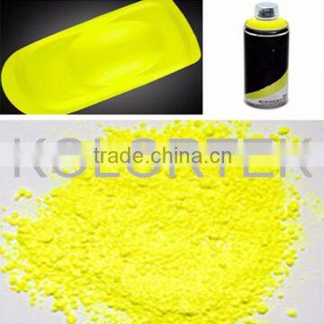 Fluorescent Spray Paint Pigment, Bright Neon Yellow Color