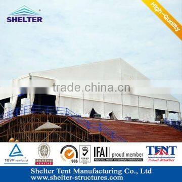 40m zhejiang temporary aluminum structure fire proof pvc warehouse tent for workshop