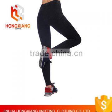 Hongxiang Sex High Waist Stretched Gym Clothes Spandex Running Tights Women Sports Leggings Fitness Yoga Pants photo-3