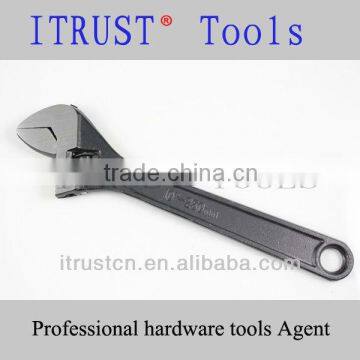 Plated Black Carbon Steel Adjustable Spanner WR2038