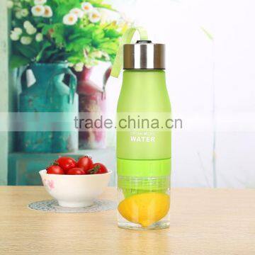 Logo welcomed new type juicer bottle fruit infuse water bottle