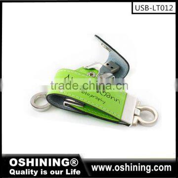 Factory price leather usb customized logo