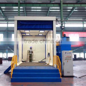 Sand Blasting room with recovery system