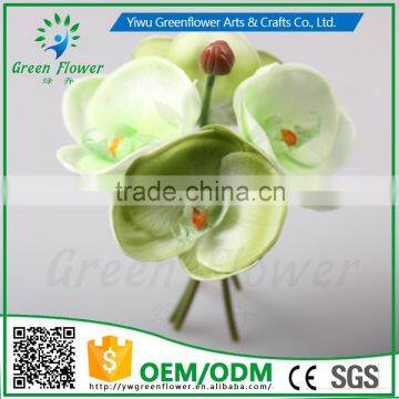 2016 Wholesale PU Latex Artificial Flowers Moth Orchid Four Pieces Real Touch Babys Breath Fake Flower photo-2