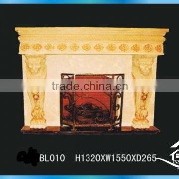 Luxury design fireplace lion