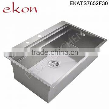 Professional Customized Sizes Kitchen Stainlees Steel Handmade Sinks