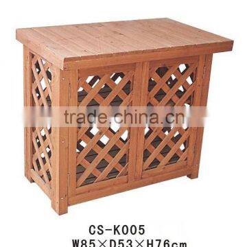 wooden air-conditioner cover