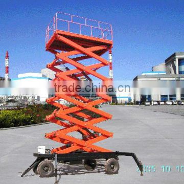 4wheel hydraulic movable scissor lift