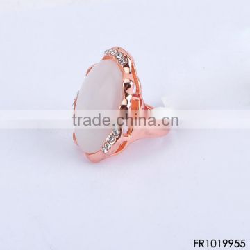 Large Opal Ring in Rose Gold