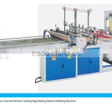 Printed plastic handle bag sealing machine