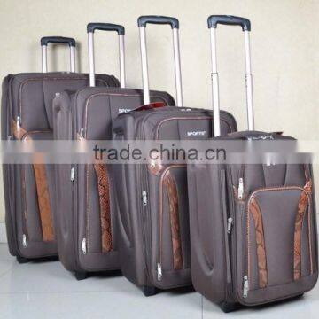 factory job lot 4pcs trolley suitcase set with eva