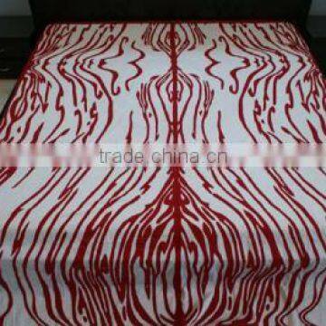 Handmade vibrant red and white mixed cutting sheets