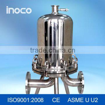 Inoco cartridge filter with multiple cartridge for large flow rate