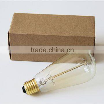 Vintage ST64 Antique Edison Light Bulb photo-2