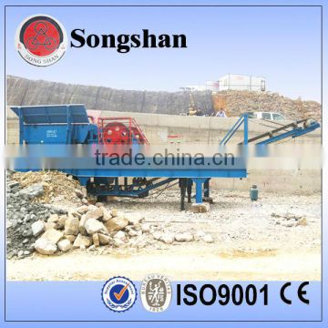 mobile crusher used in stone crushing plant