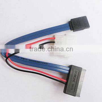 SATA 7+7+2 to 4pin + 7p Cable