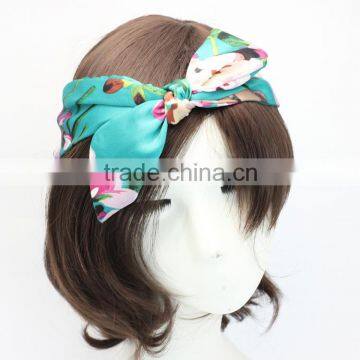 new arrival high quality printed bulk fabric floral different types hair band headband