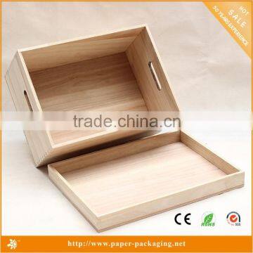 2015 New Design Wholesale Wooden Storage Box, Hat Box Packaging