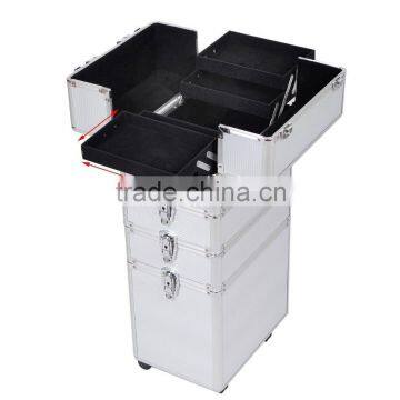 4 in 1 Makeup Nail Case Vanity Hairdressing Cosmetics Beauty Box Trolley photo-5