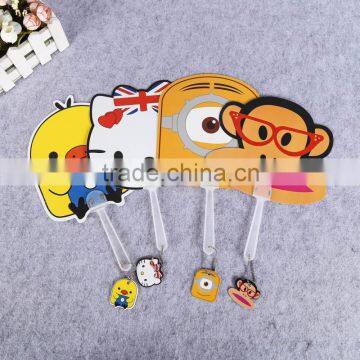 Lovely Cartoon Shape pp Hand Fan pp Plastic Fan Handle Advertising Fan photo-5