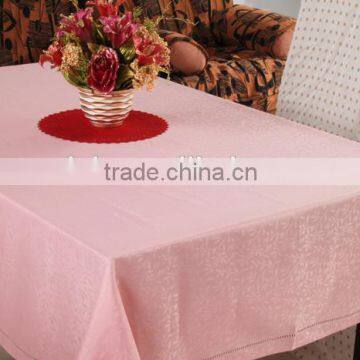 Rectangle damask fabric table cloth for banquet