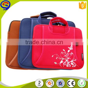 13" Size and Silk screen print Neoprene Material laptop briefcase