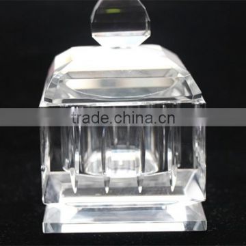 Clear Glass Crystal Candy Jar with Lit sugar stock Table Decoration