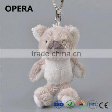 hottest very soft animal grey plush koala keychain keyrings