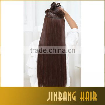 2016 New Hot Selling Synthetic Hair Extension One Piece 5 Clips in Hair Extensions