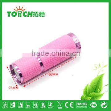 Mini Led Flashlight Rubber 9 Led Promotional Gift Flashlight photo-4
