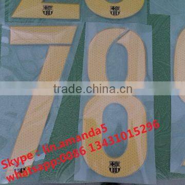 Soccer jersey player name and number