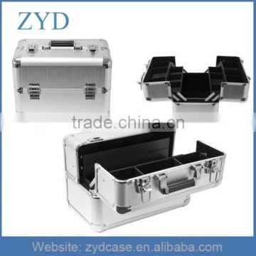 Case for cosmetics, aluminum beauty cosmetic case hard case cosmetic bag,14"L x 8.5"W x 11"H