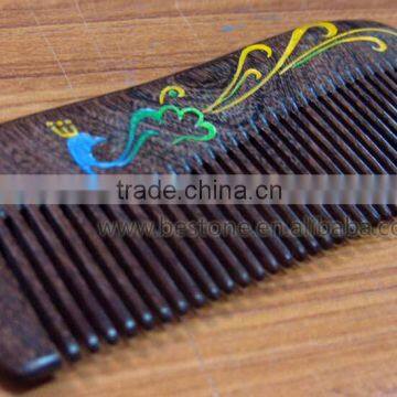 Special Gift Ebony Sandalwood Curved Comb photo-5