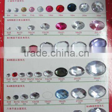 apex0981 2 Hole Hot Fix Stone for Fashion Garments
