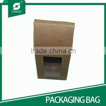 NEW PRODUCT KRAFT PAPER BAG WITH WINDOW PAPER BAG FOR FLOUR PACKAGING photo-4