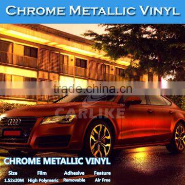 CARLIKE 1.52x20M 5x65FT Wholesale Decoration Matt Chrome Car Wrapping Vinyl Roll photo-2