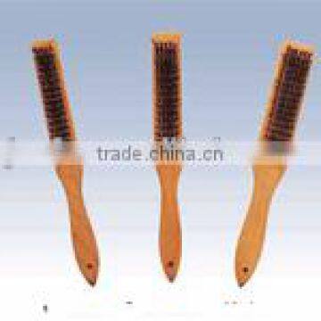 beavertail handle brass wire brush polish brush