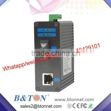 1000M 1Fiber port with 1RJ45 fiber converter Industrial type