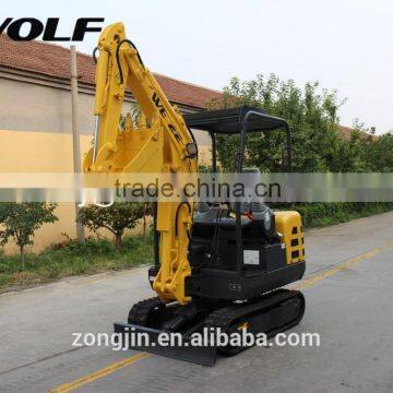 WOLF mini excavator lowest price, excavtor with 400mm digging bucket                        
                                                Quality Choice