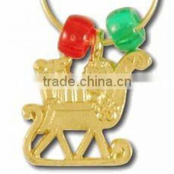 Sleigh Wine Charm