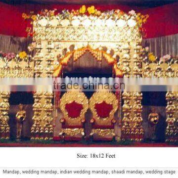 New hot gold indian wedding mandap designs at wedding and event decorate