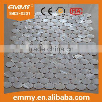 sea shell decoration, white mother of pearl shell mosaic