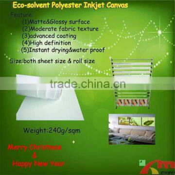 Advertising Material Polyester Inkjet Canvas